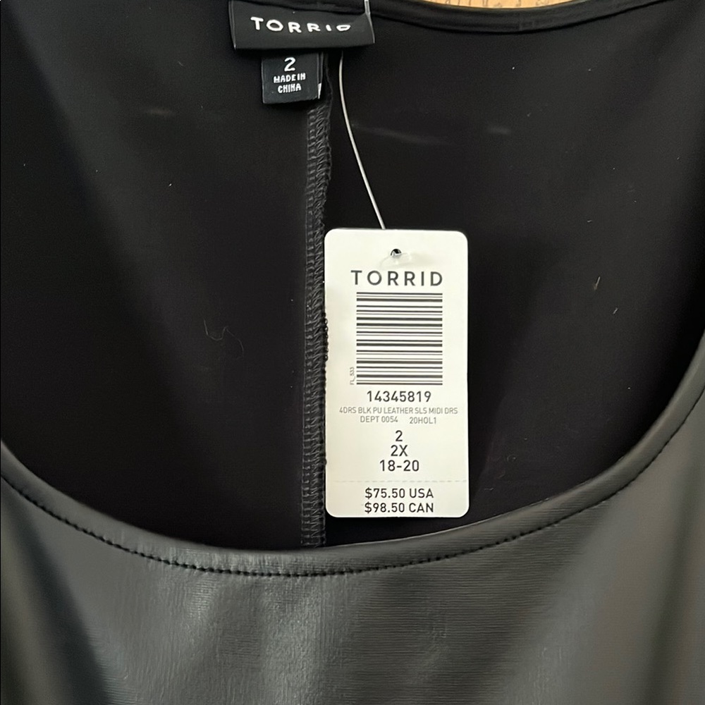 Torrid Black Scoop Neck Dress - Picture 2 of 5